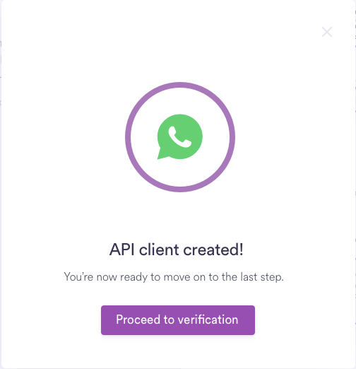WhatsApp API client deployment flow
